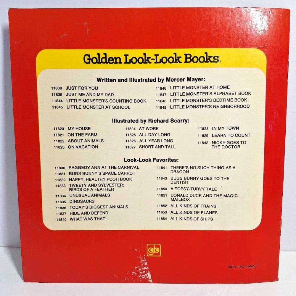 1978 Mercer Mayers Little Monster At School Vintage Paperback Golden Look Book - Picture 5 of 10